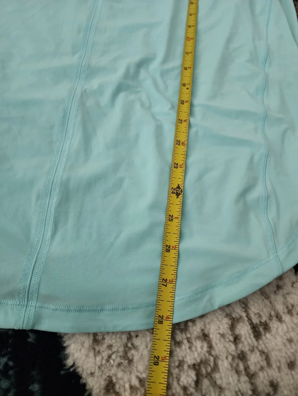 Lululemon Sculpt Tank Top Women Size ? Light Blue Mesh Back Vent Activewear READ
